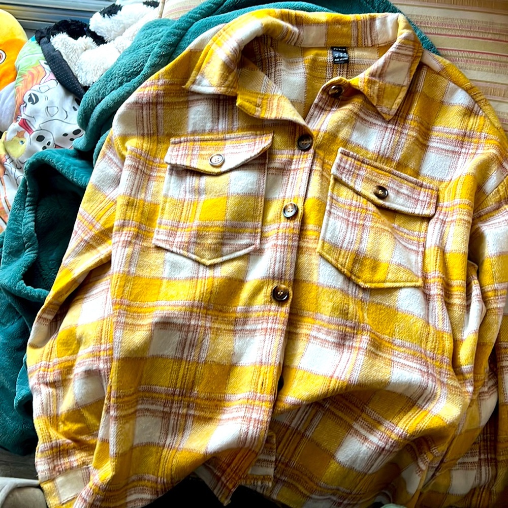 Fluffy Yellow flannel
